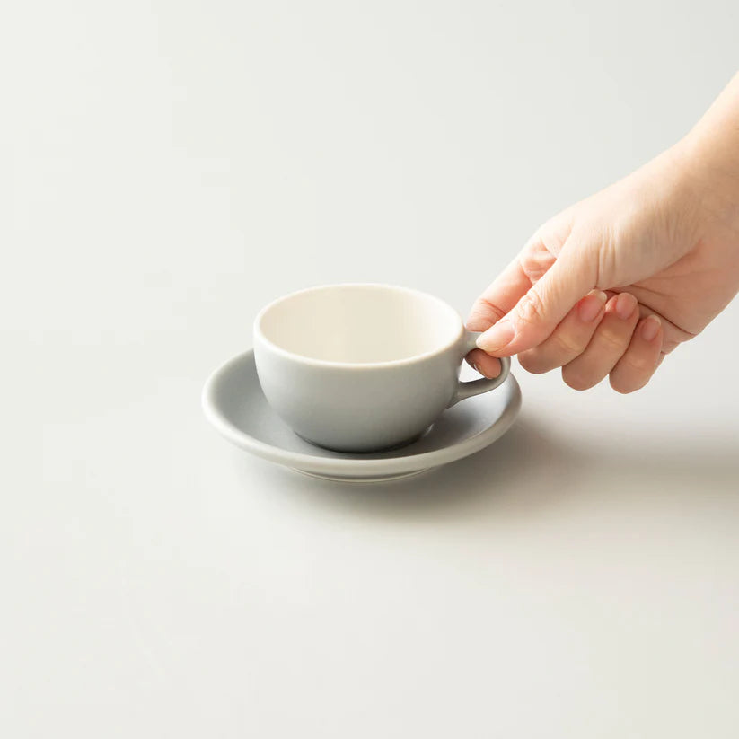 Taza de porcelana Origami 6oz / Gris