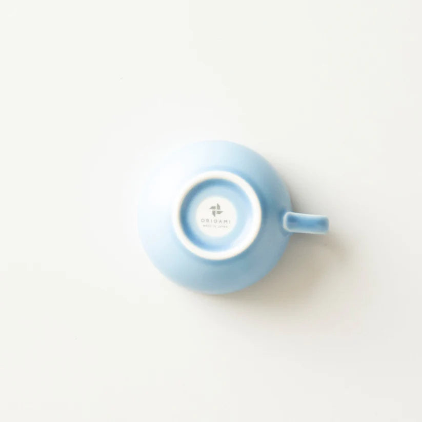 Taza de porcelana Origami 6oz / Celeste